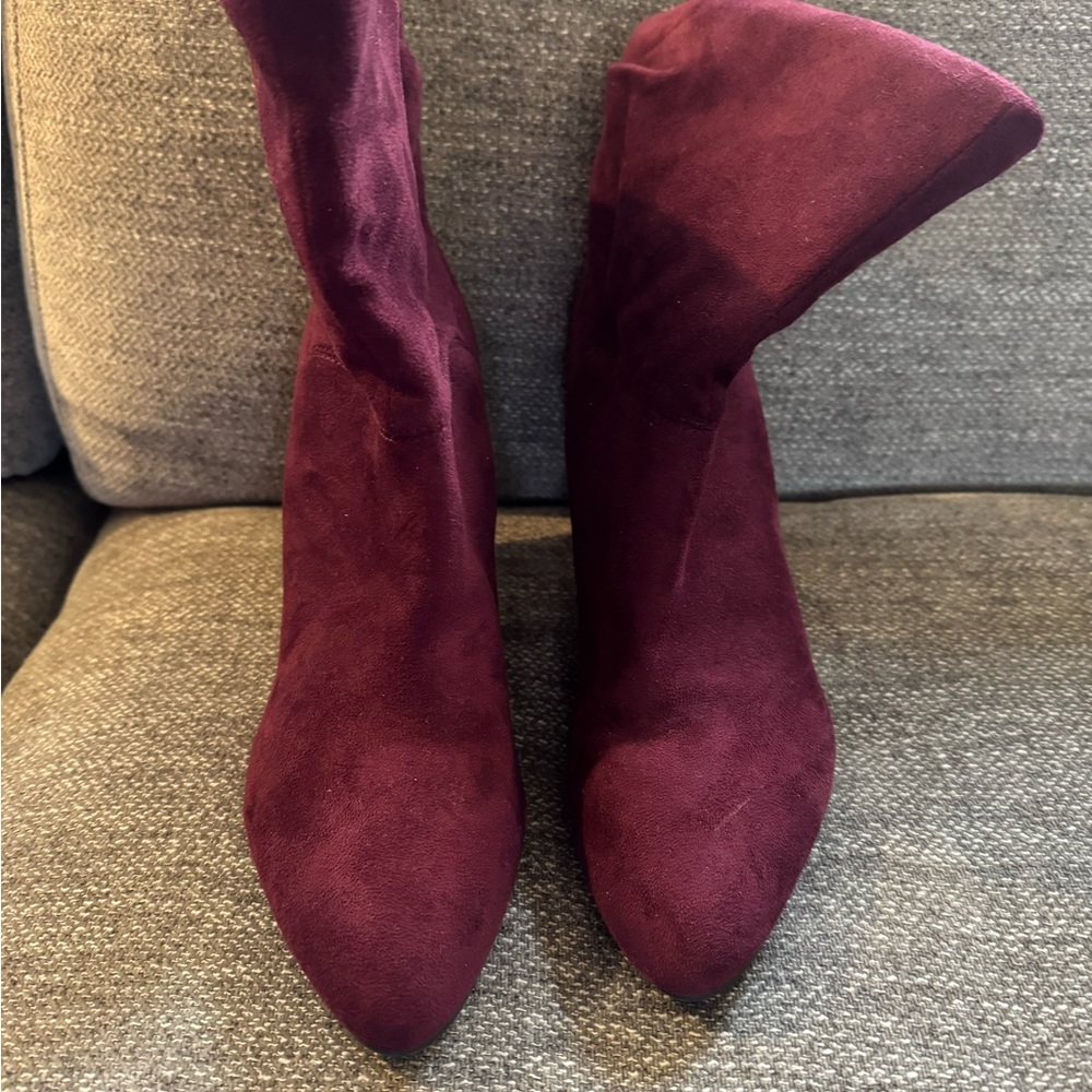 Burgundy Women's Ankle Boots